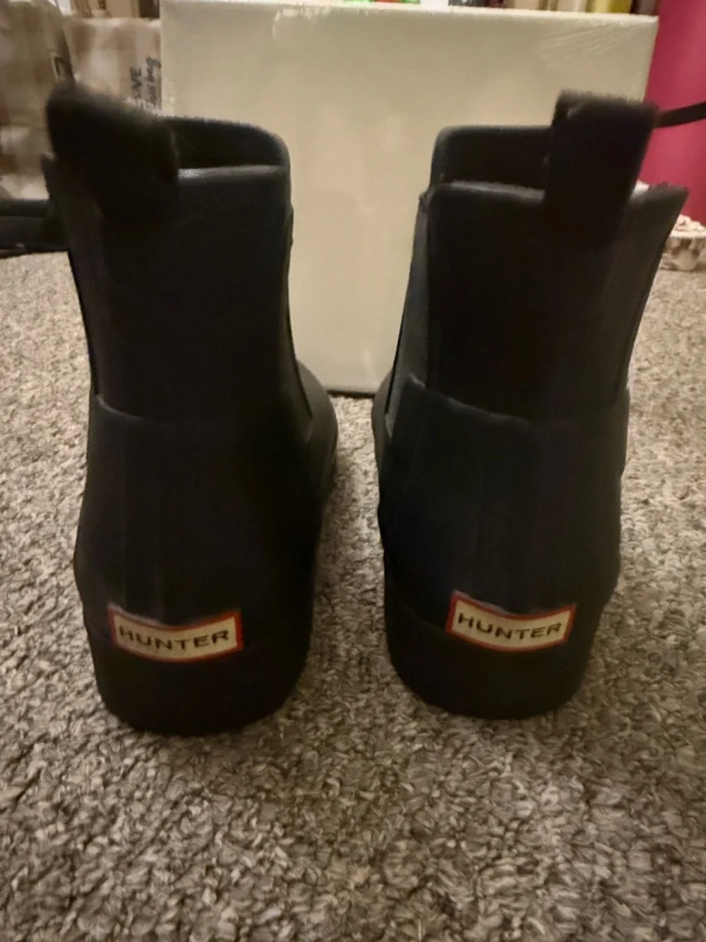hunter Black Chelsea Rain Boots - Picture 2 of 7